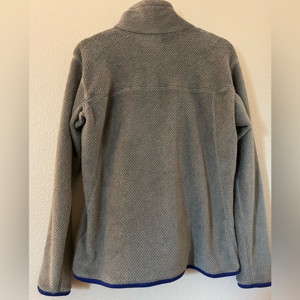 Patagonia Re-Tool Snap-T Polartec Pullover Gray with Blue Ladies Large Outdoors - Picture 3 of 12